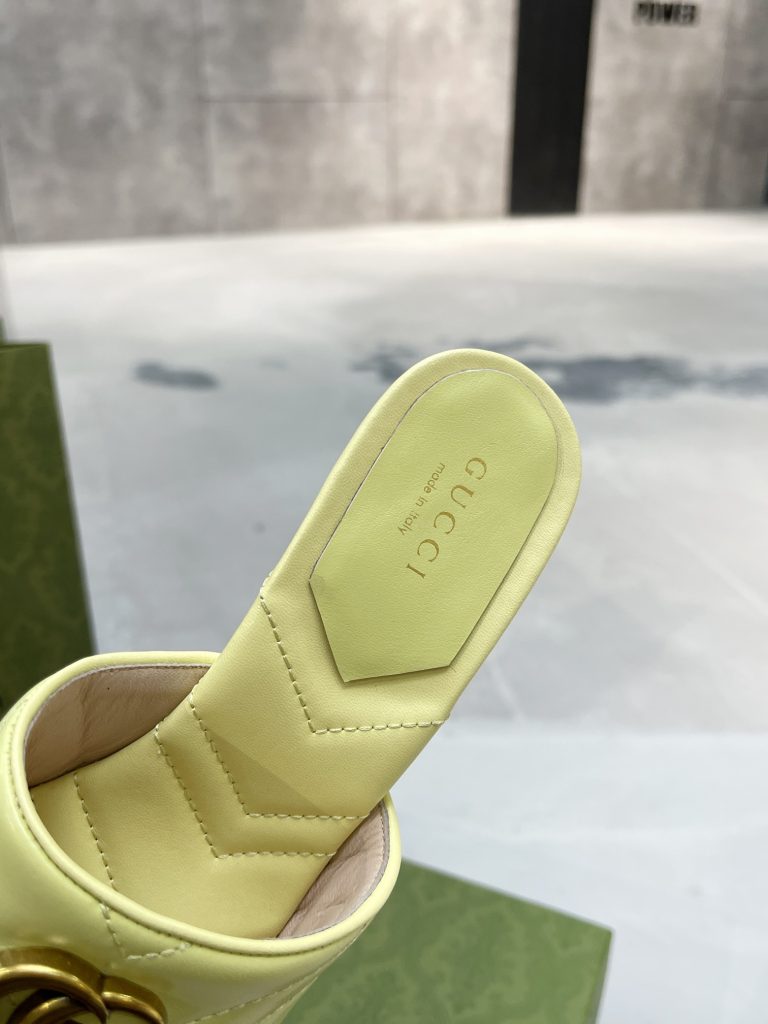 Gucci slippers yellow