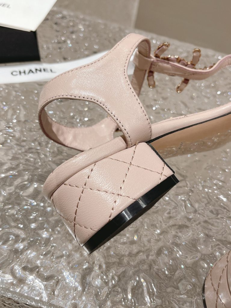 CHANEL sheepskin sandals for women