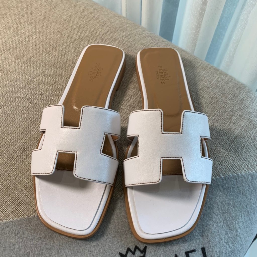 HERMES Hermes Oran calfskin casual comfortable fashion sandals for women