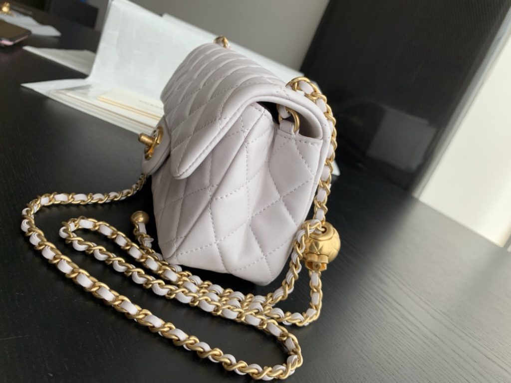 CHANEL Chanel 22B fall and winter new CF series small gold ball large mini shoulder crossbody bag mini women's models