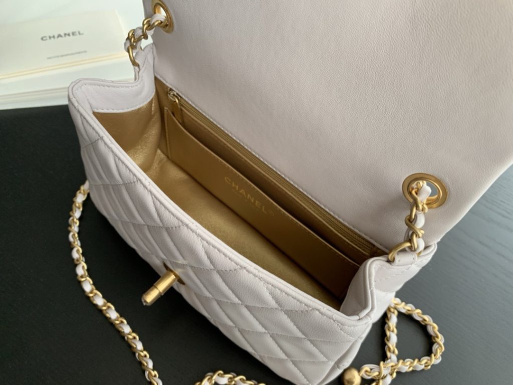 CHANEL Chanel 22B fall and winter new CF series small gold ball large mini shoulder crossbody bag mini women's models