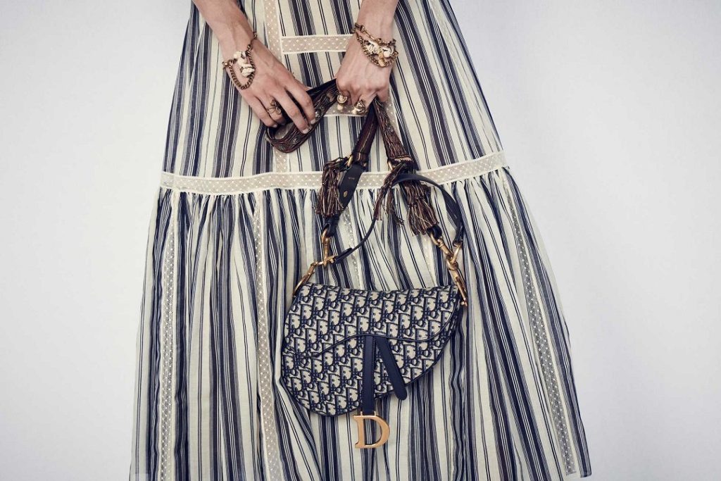 Dior Oblique canvas printed saddle bag