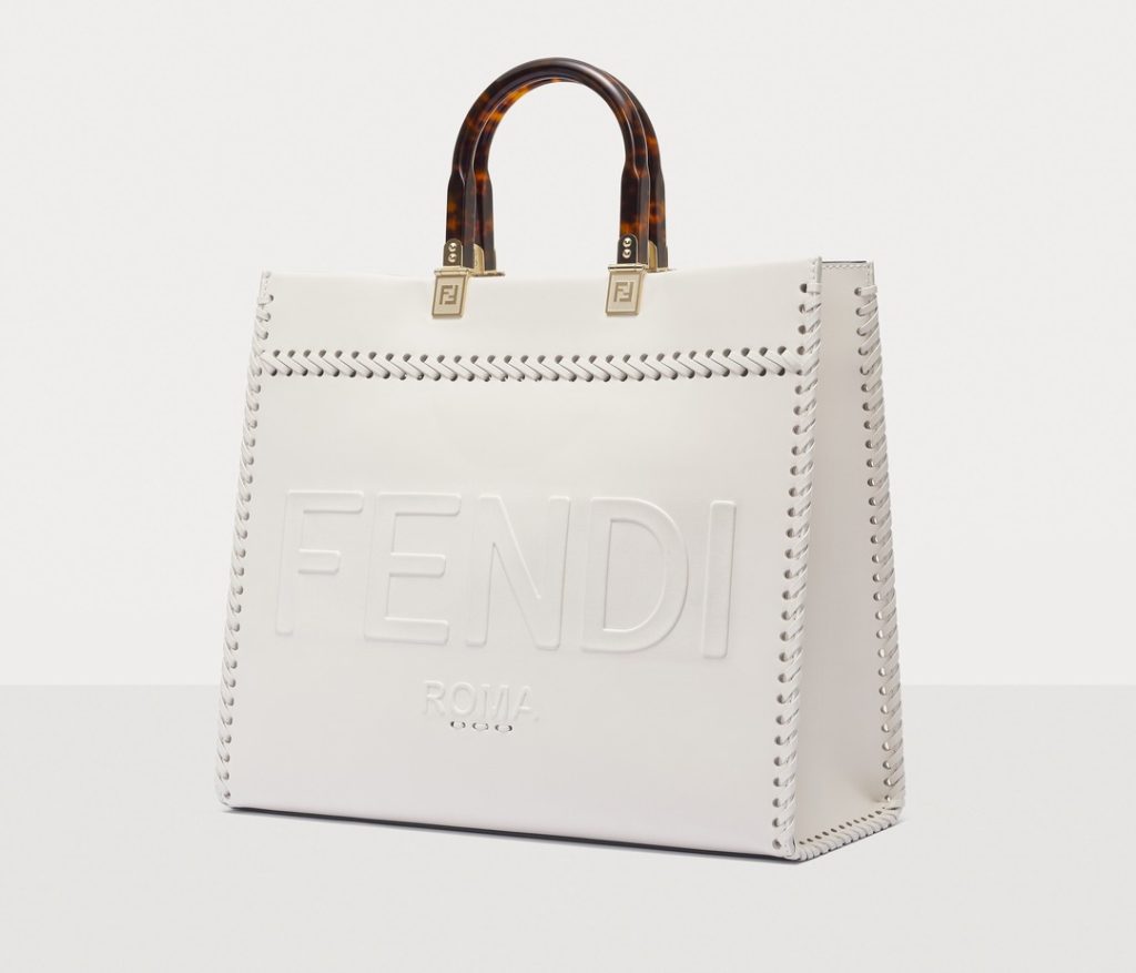 FENDI Sewn Trim Sunshine Tote Bag