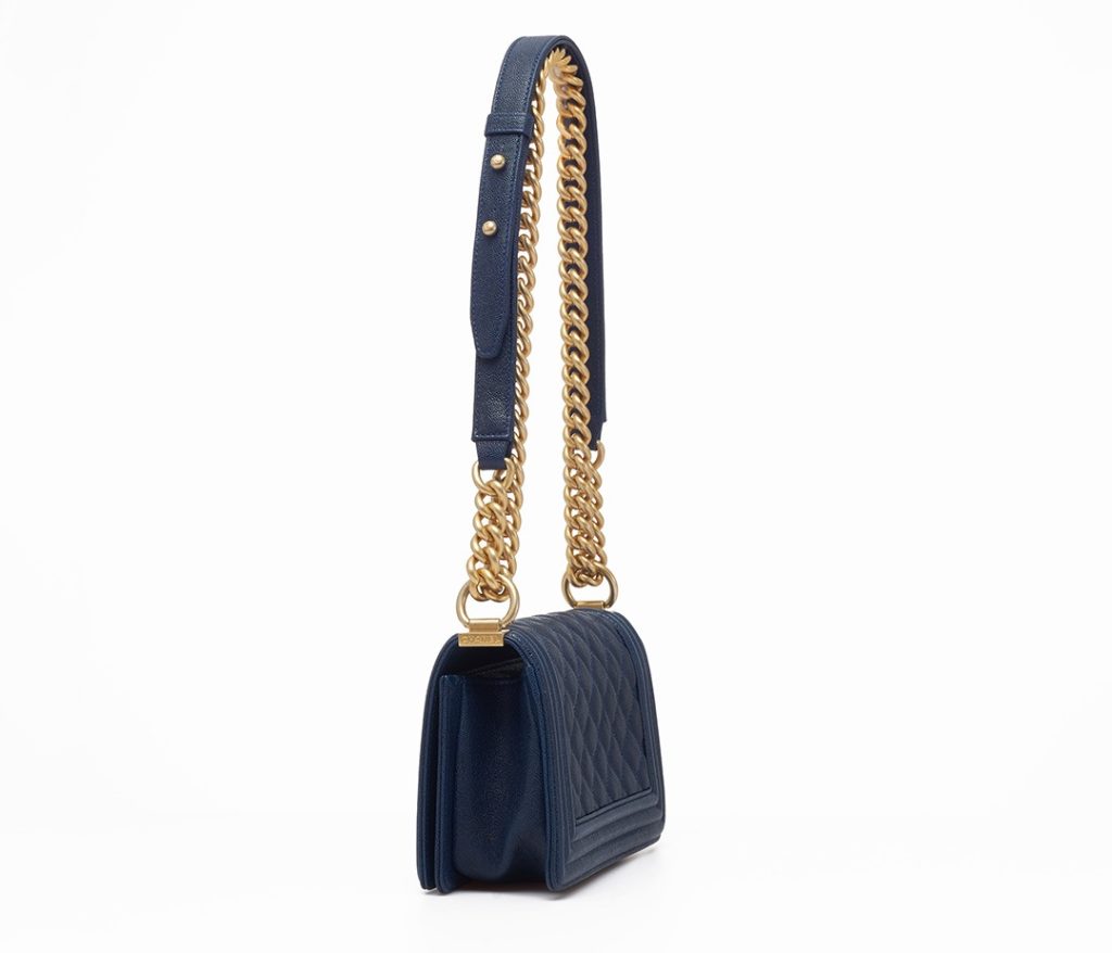 Boy Chanel Navy Calfskin Flap Bag