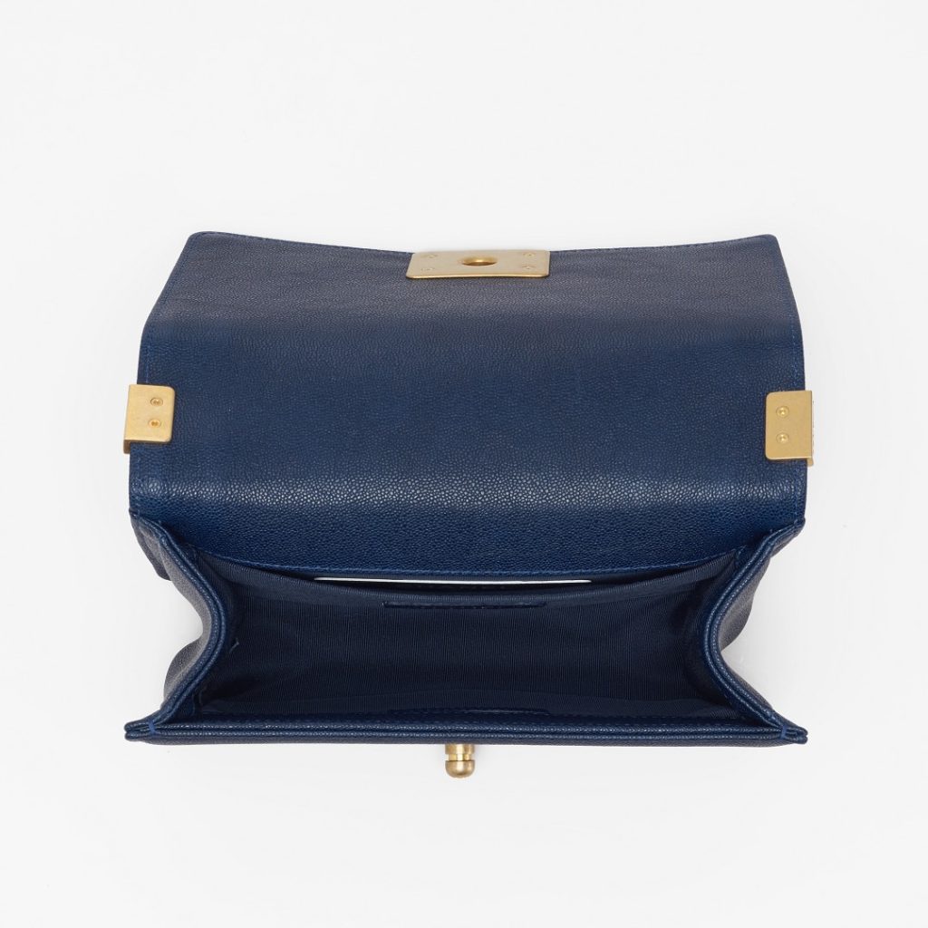 Boy Chanel Navy Calfskin Flap Bag