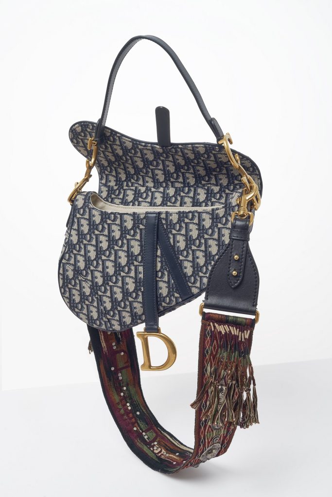 Dior Oblique canvas printed saddle bag