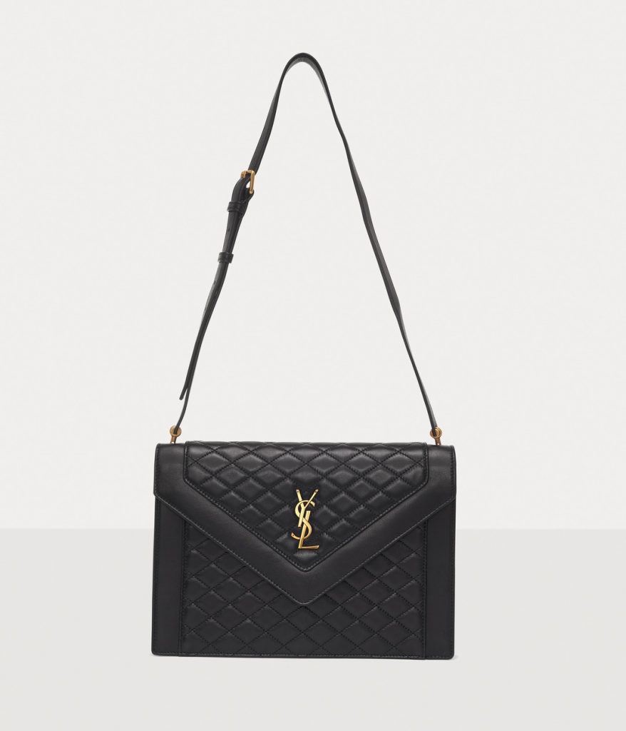 Saint Laurent Black Quilted Gaby Shoulder Bag