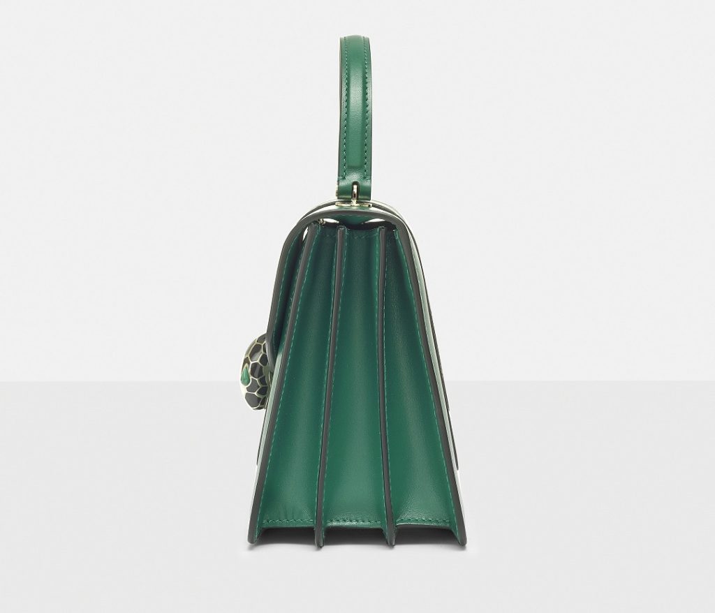 BVLGARI Emerald Green Serpenti Forever Clutch