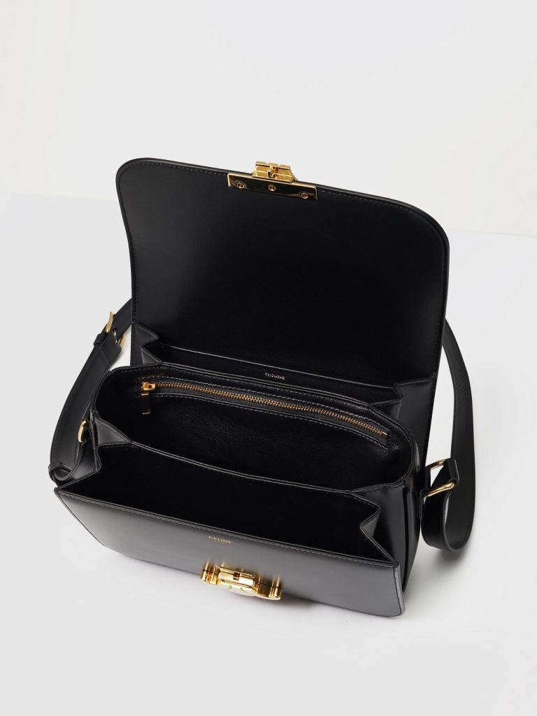 CELINE TRIOMPHE Shiny Calfskin Shoulder Backpack