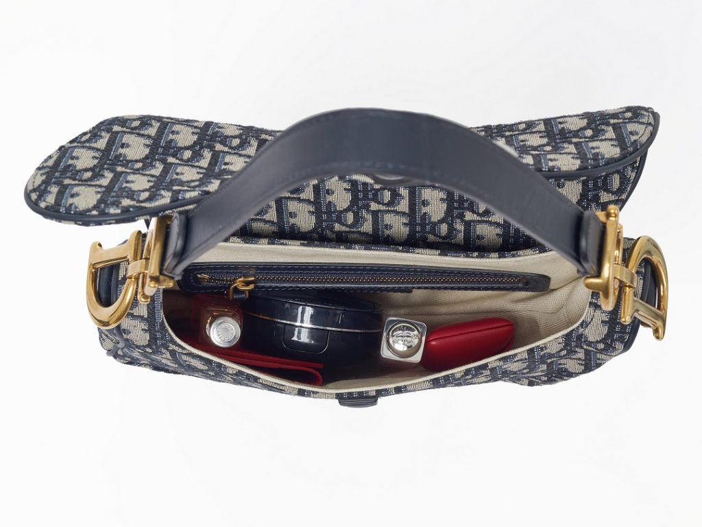 Dior Oblique canvas printed saddle bag