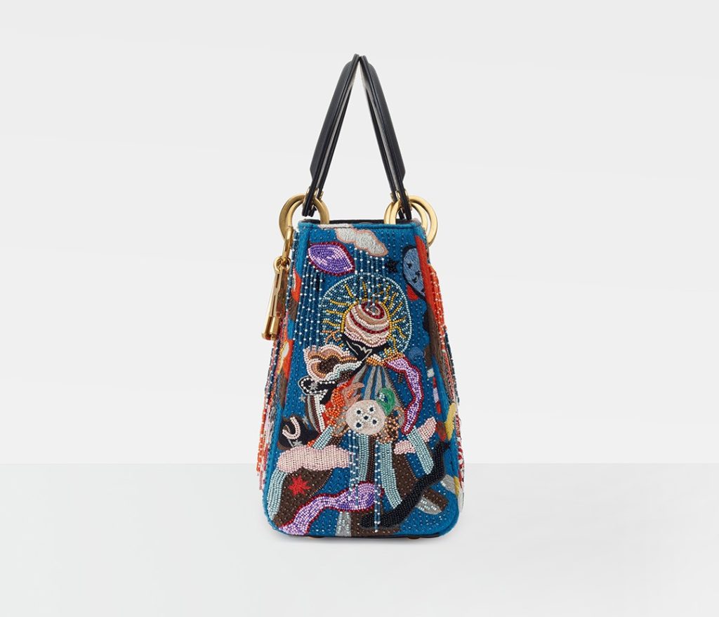 Lady Dior Beaded Embroidered Totem Handbag