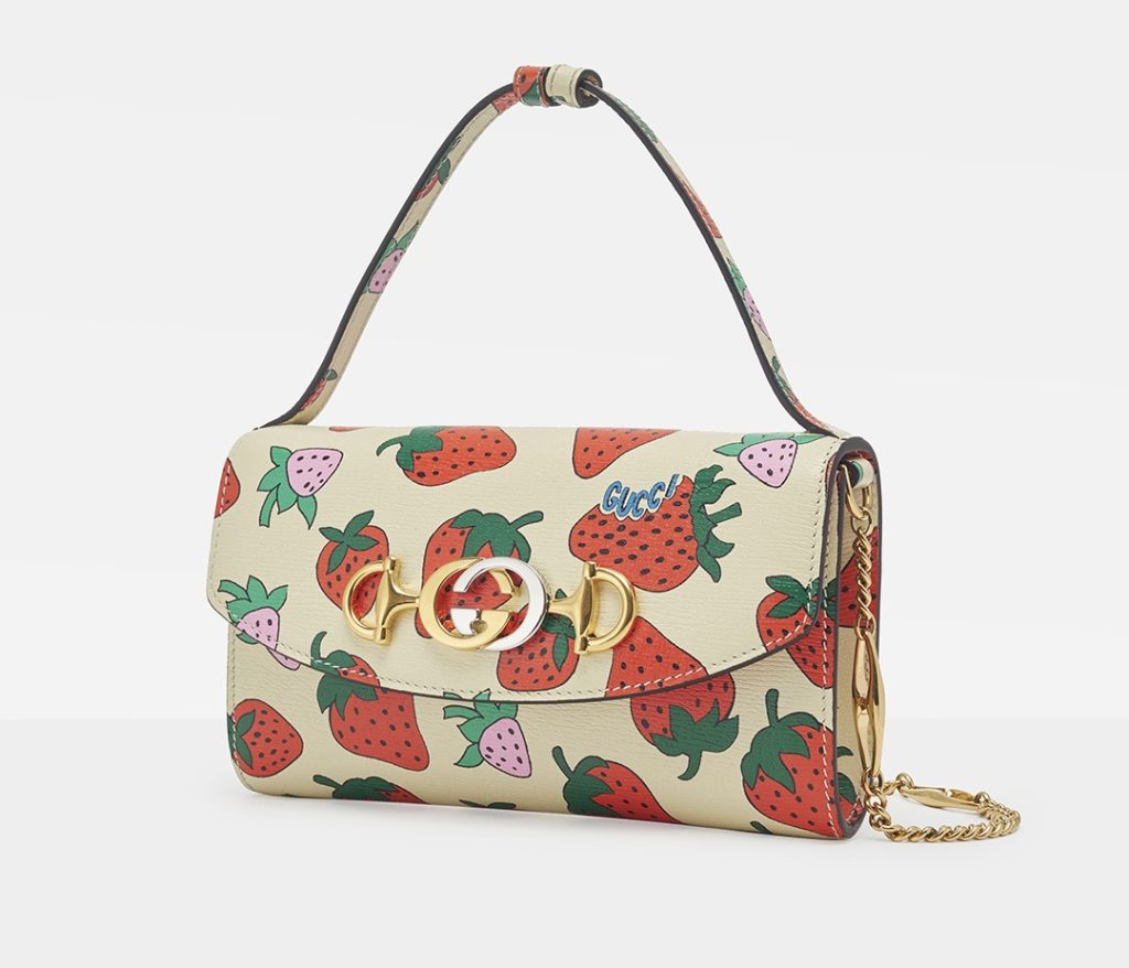 Gucci Strawberry Print Zumi Bag