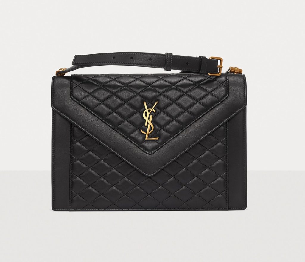 Saint Laurent Black Quilted Gaby Shoulder Bag