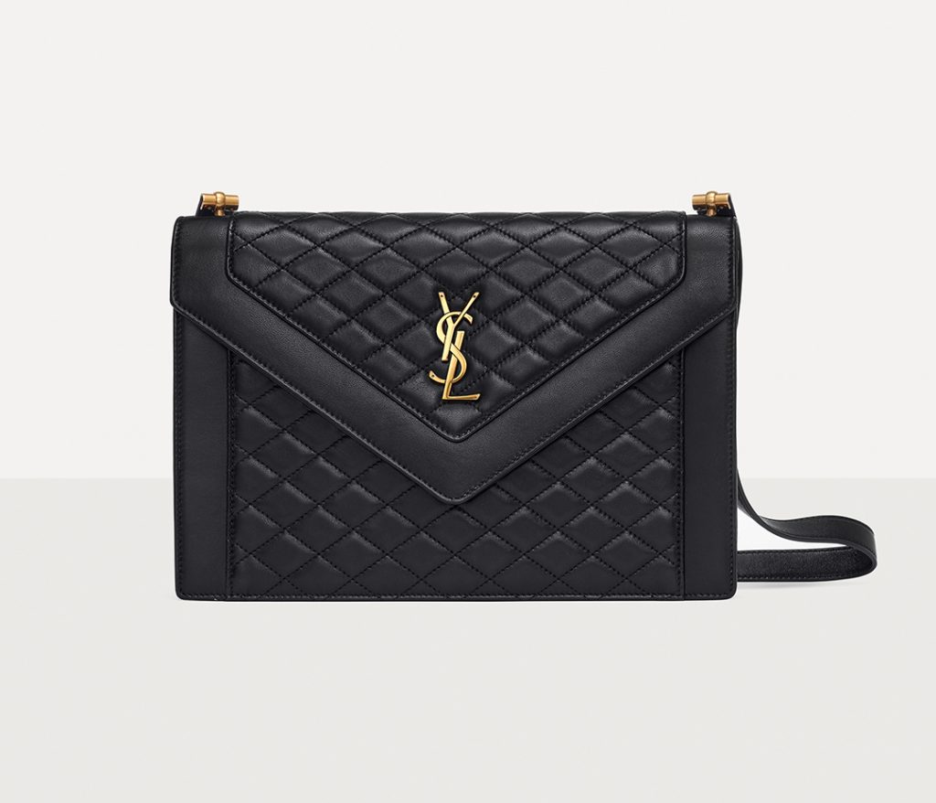 Saint Laurent Black Quilted Gaby Shoulder Bag