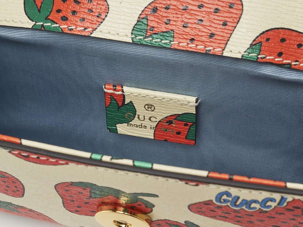 Gucci Strawberry Print Zumi Bag