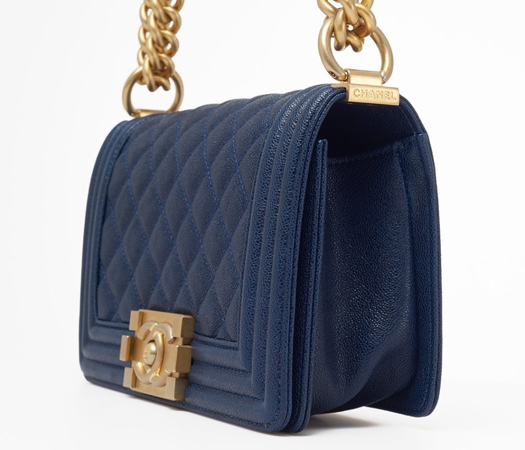 Boy Chanel Navy Calfskin Flap Bag