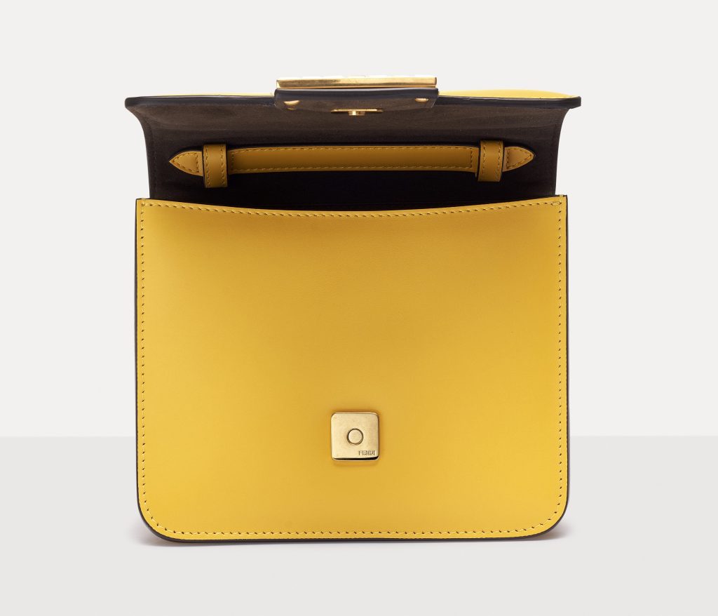 FENDI Yellow FAB Shoulder Bag