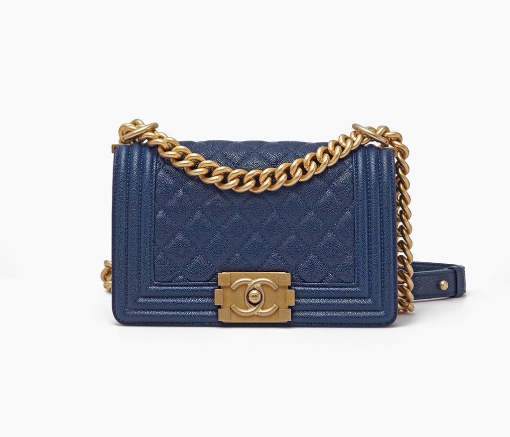 Boy Chanel Navy Calfskin Flap Bag