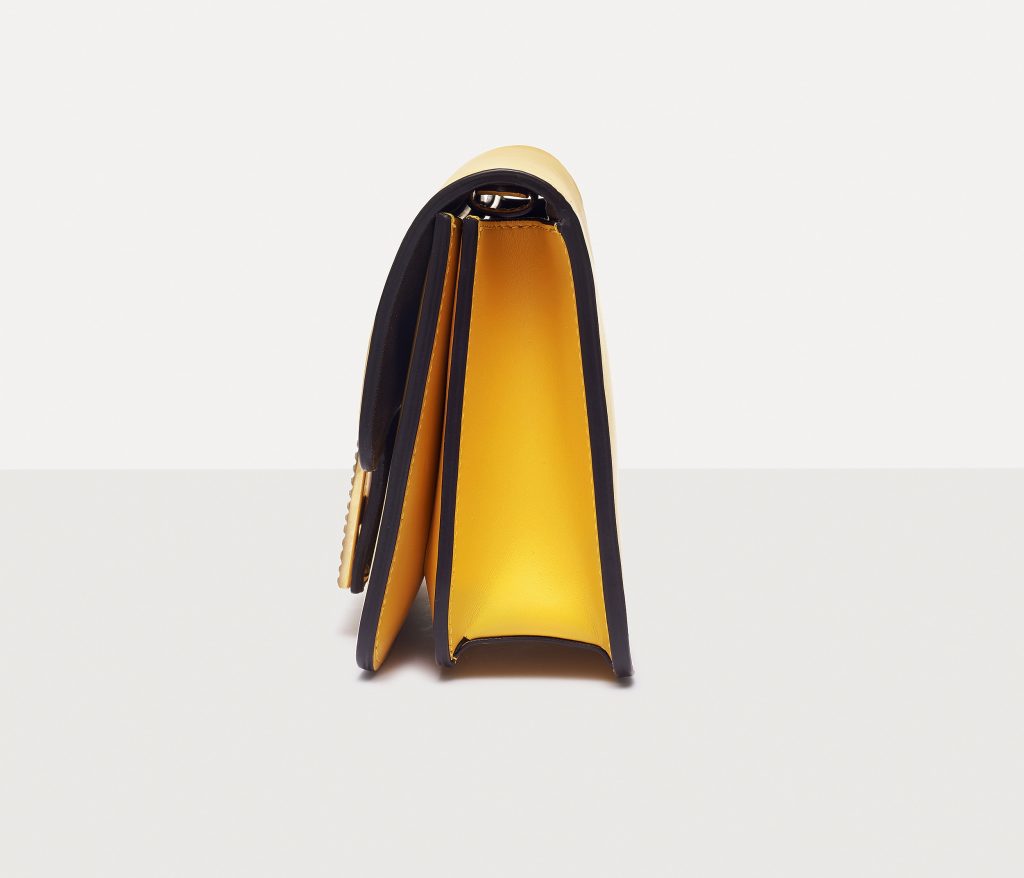 FENDI Yellow FAB Shoulder Bag