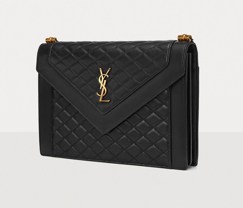 Saint Laurent Black Quilted Gaby Shoulder Bag