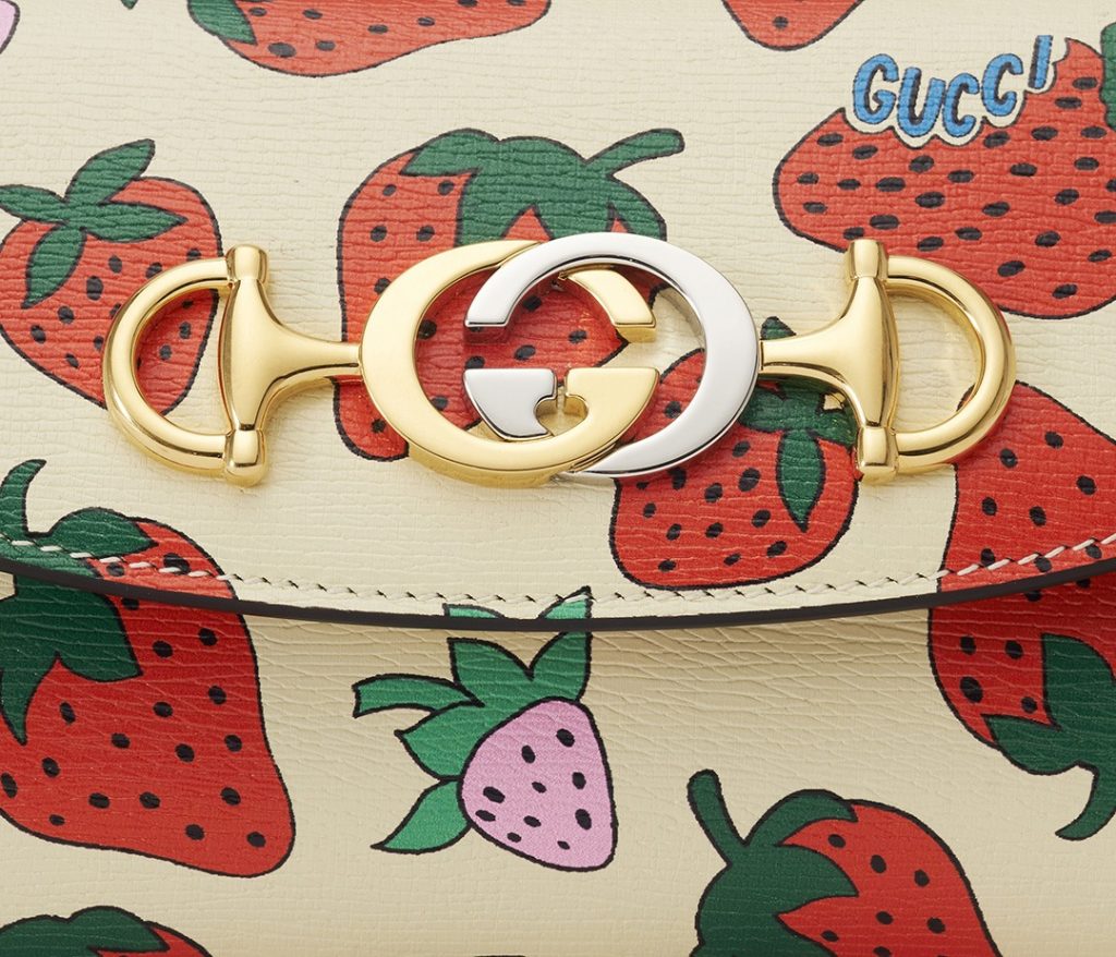 Gucci Strawberry Print Zumi Bag