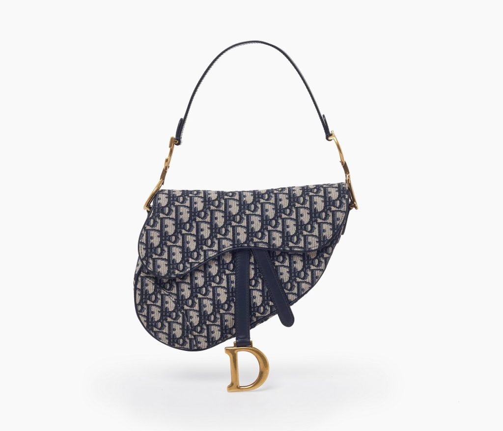 Dior Oblique canvas printed saddle bag