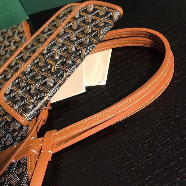 Goyard St Louis Tote GM Black/ Brown Bag