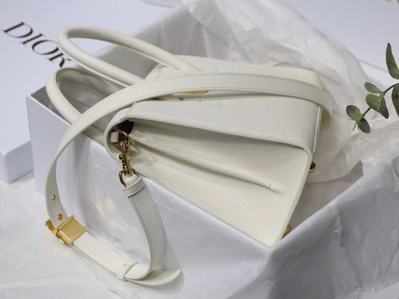 Dior Medium St Honoré Tote Bag In White M9321