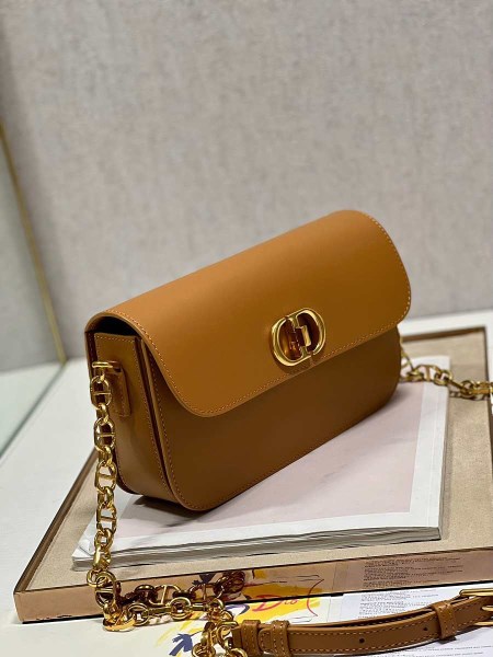 Dior 30 Montaigne Avenue Brown Leather Bag