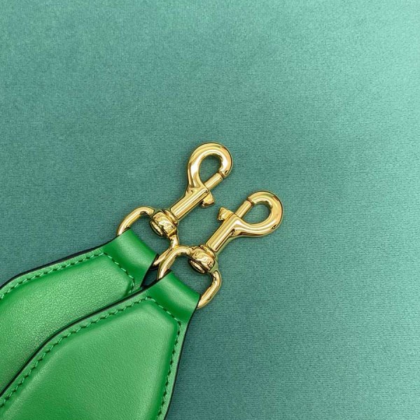 Gucci Matelassé Green Leather Shoulder Bag