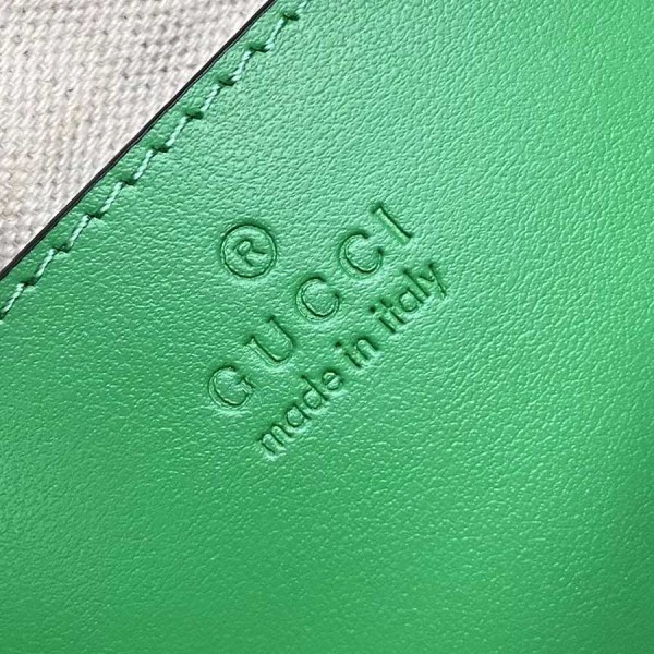 Gucci Matelassé Green Leather Shoulder Bag