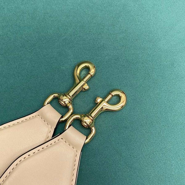 Gucci Matelassé Beige Leather Shoulder Bag