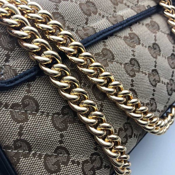 Gucci GG Marmont Mini Matelassé Black Shoulder Bag