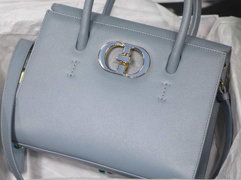 Dior Medium St Honoré Tote Bag In Blue M9321